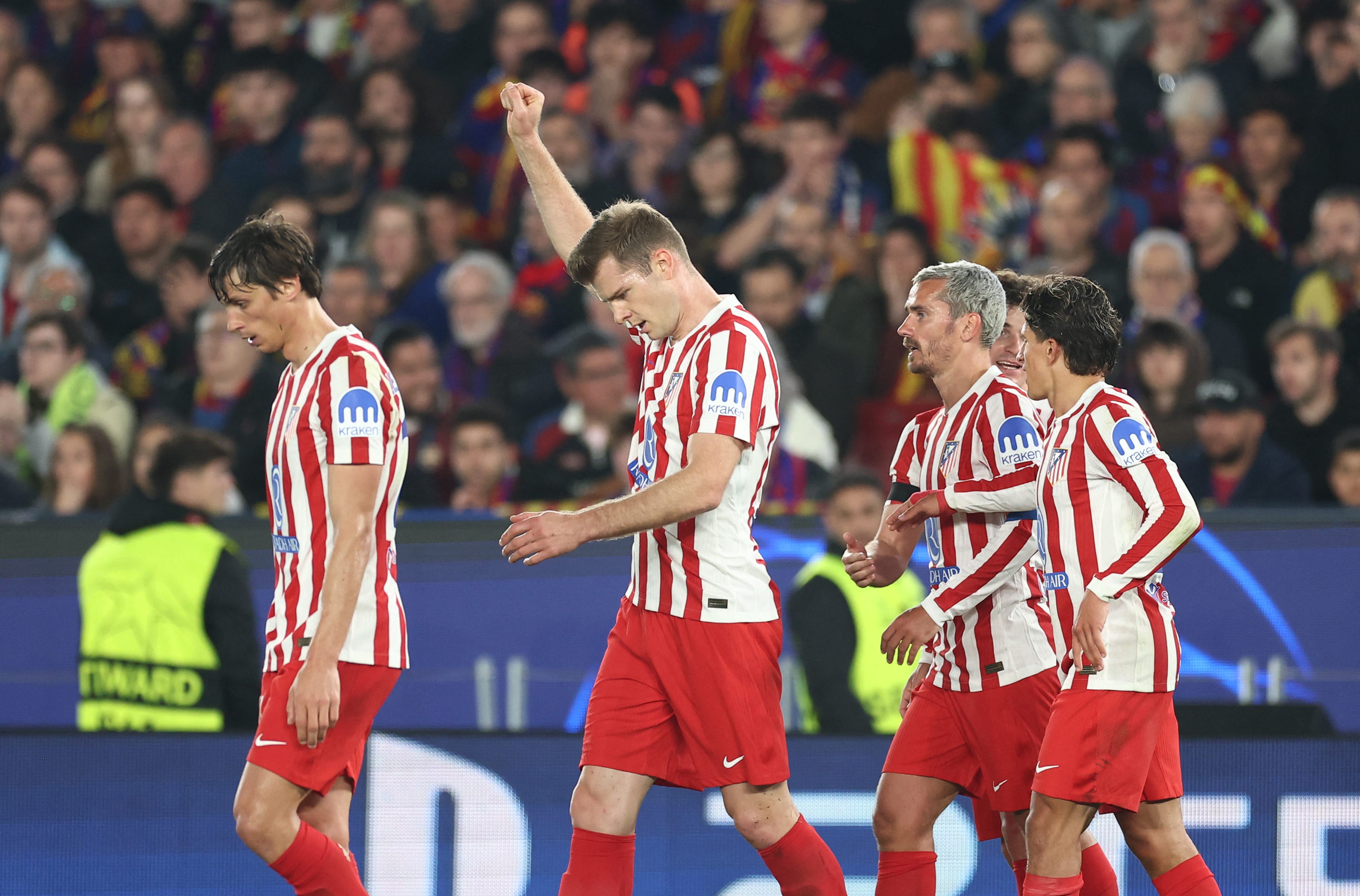 Atletico Madrid stuns 10-man Barcelona in Champions League: Recap