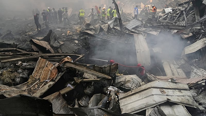 Multiple airstrikes hit Beirut, emergency crews respond to fires