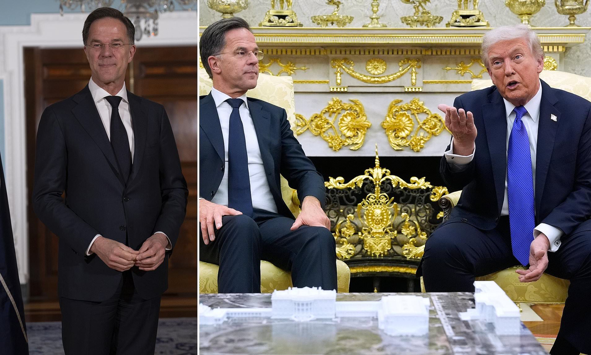Trump trashes NATO for not 'being there when we need them' as Mark ...