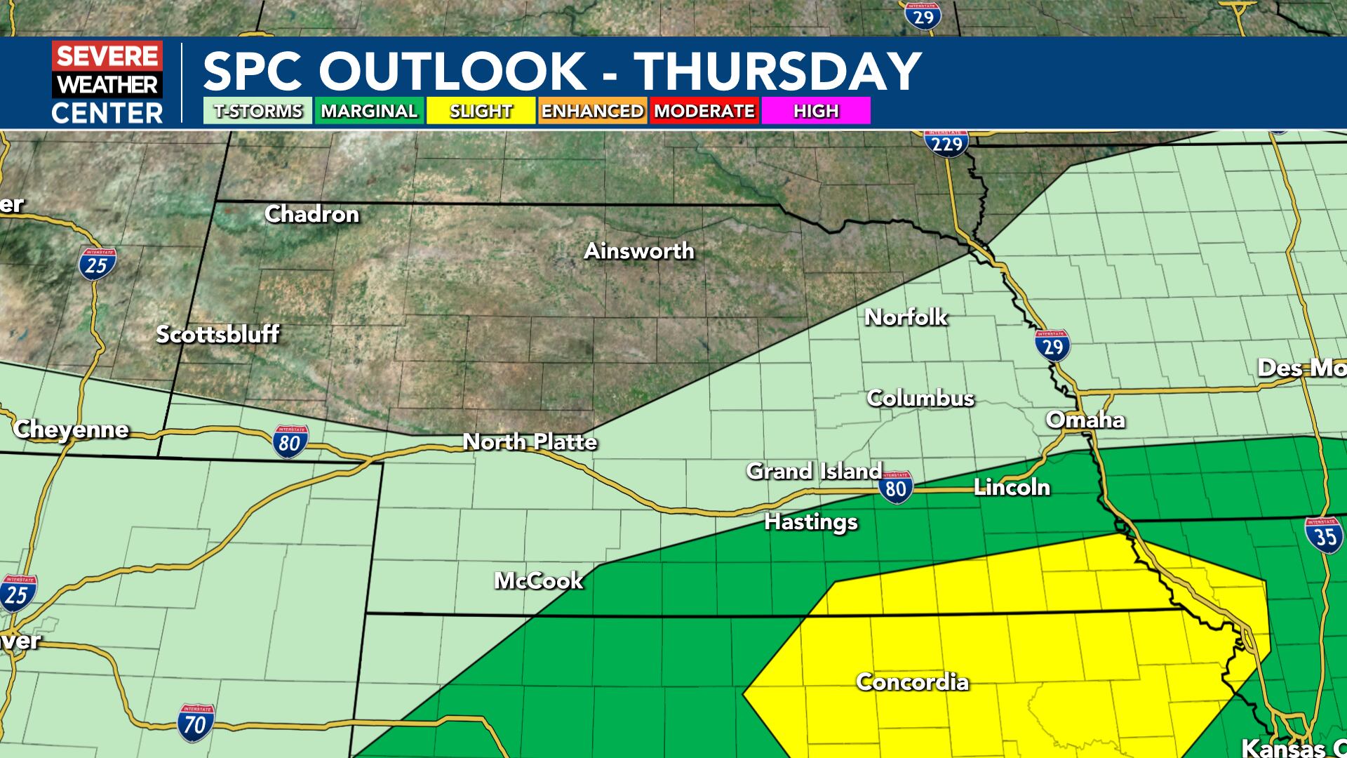 Severe weather possible Thursday evening as cold front stalls over region
