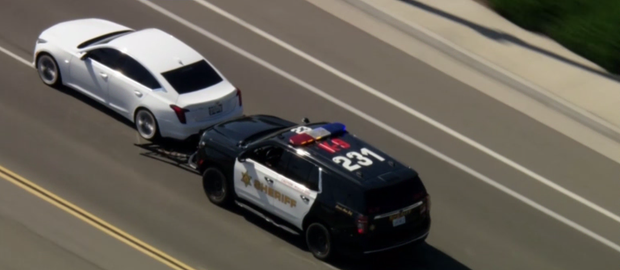 Suspect dead after crash as Riverside County deputies deploy Grappler ...