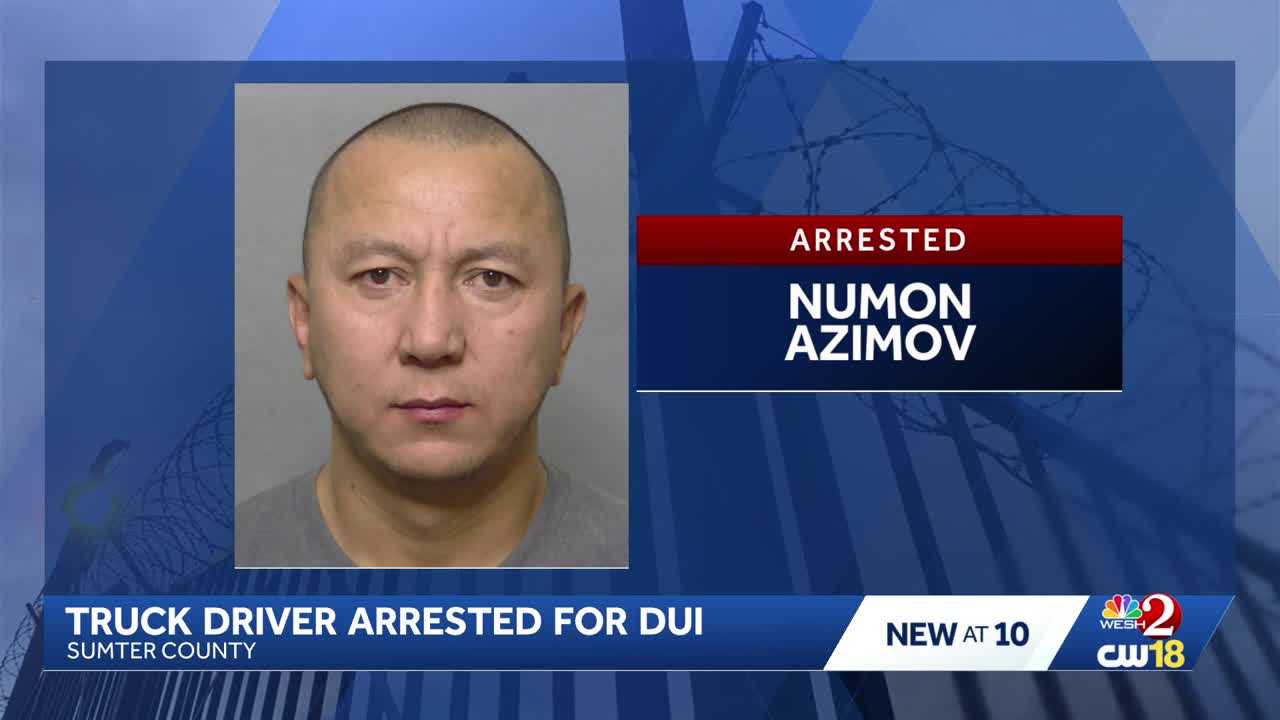 Truck driver arrested for DUI after swerving on I-75 in Sumter County