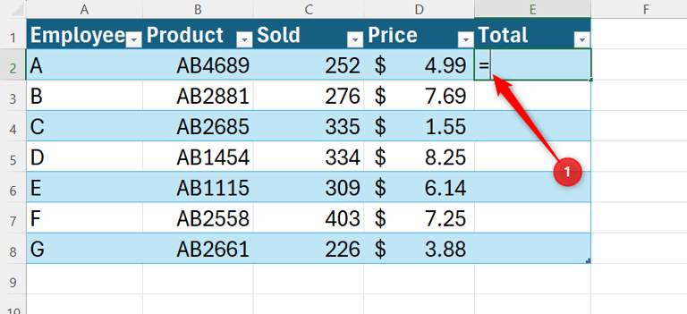 How to use structured references in Microsoft Excel