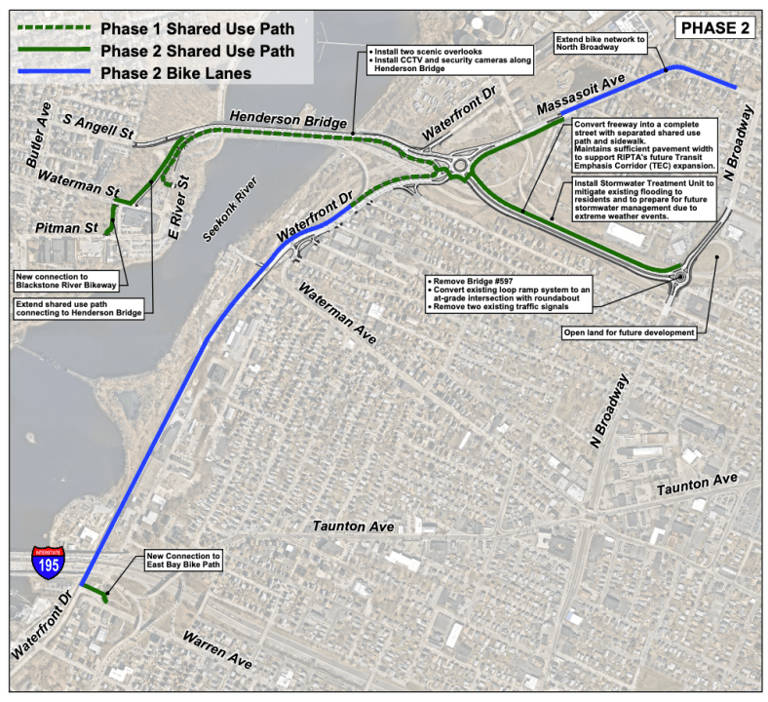 RIDOT kills plan for bike paths off Henderson Bridge after Trump ...