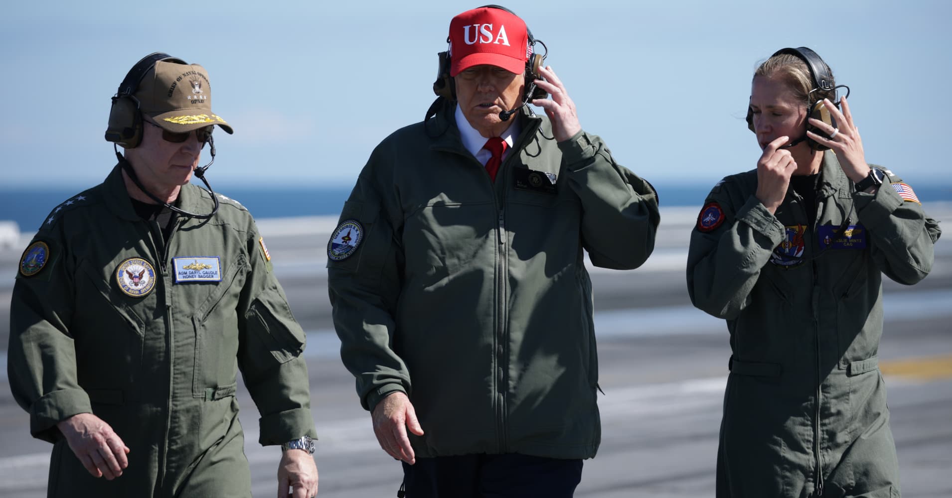 Trump says US ready for 'next conquest,' warns military will remain ...