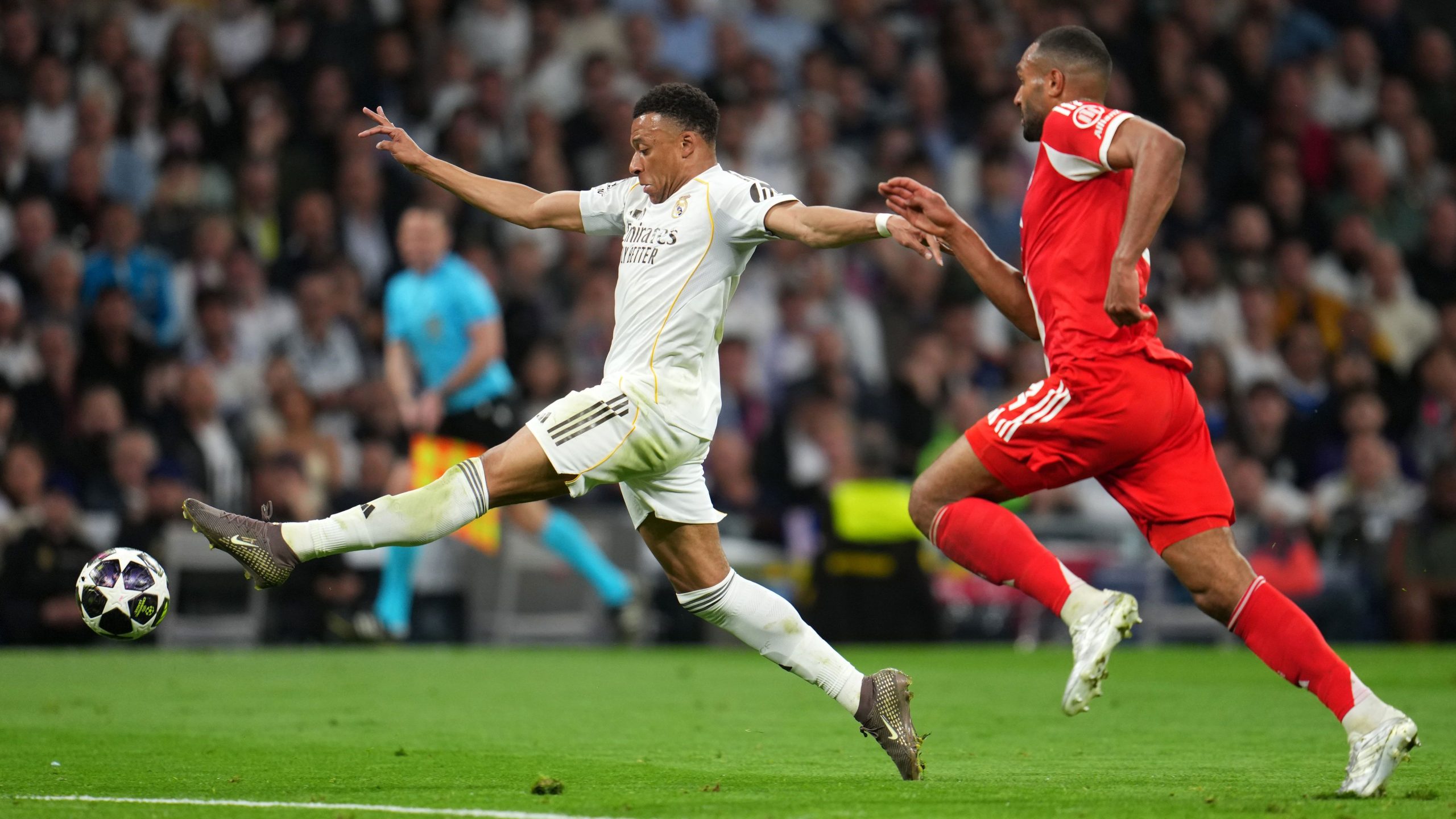 Mbappe suffers nasty leg gash after Tah tackle; Arbeloa says red card ...