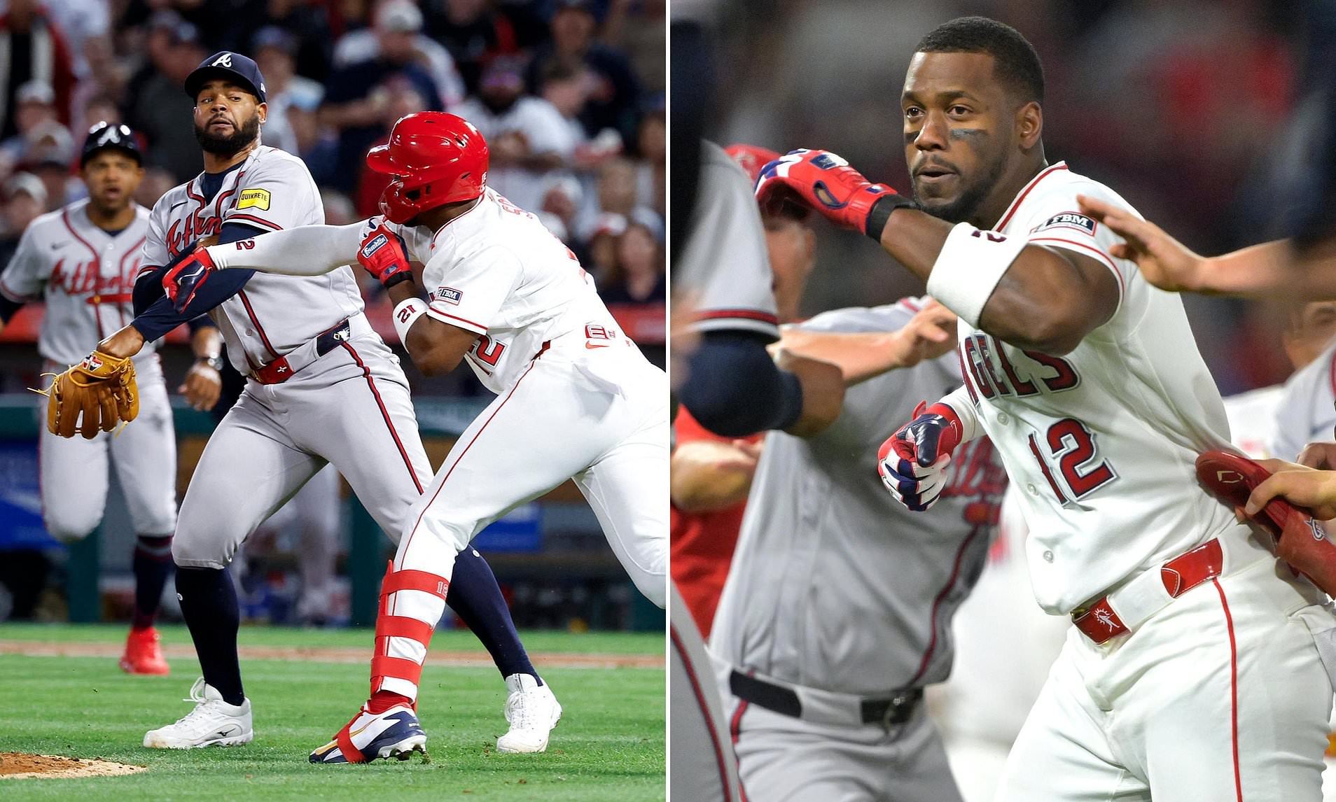 MLB cracks down on Braves and Angels stars after wild benches-clearing ...