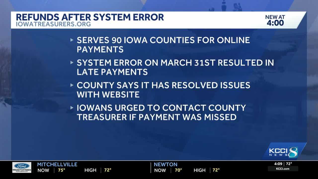 County treasurers work to refund any late charges to taxpayers hit by ...