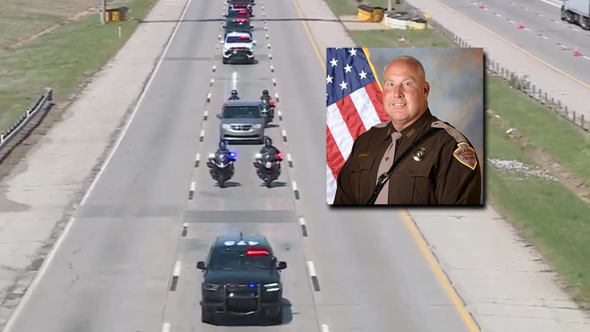 Procession honors Oklahoma trooper killed in crash on I-35 in OKC