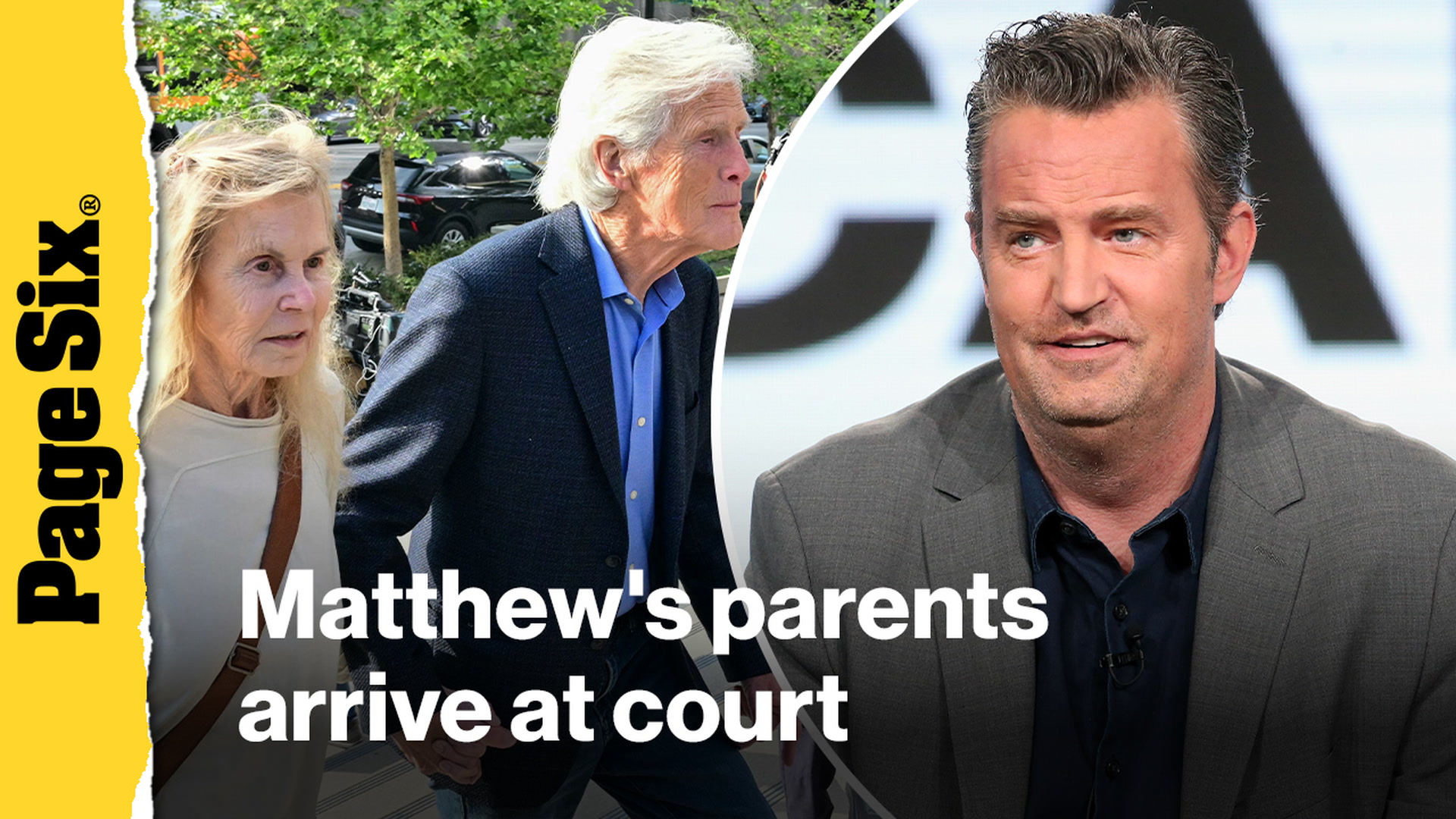 Matthew Perry's mother and stepfather arrive at court for 'Ketamine ...