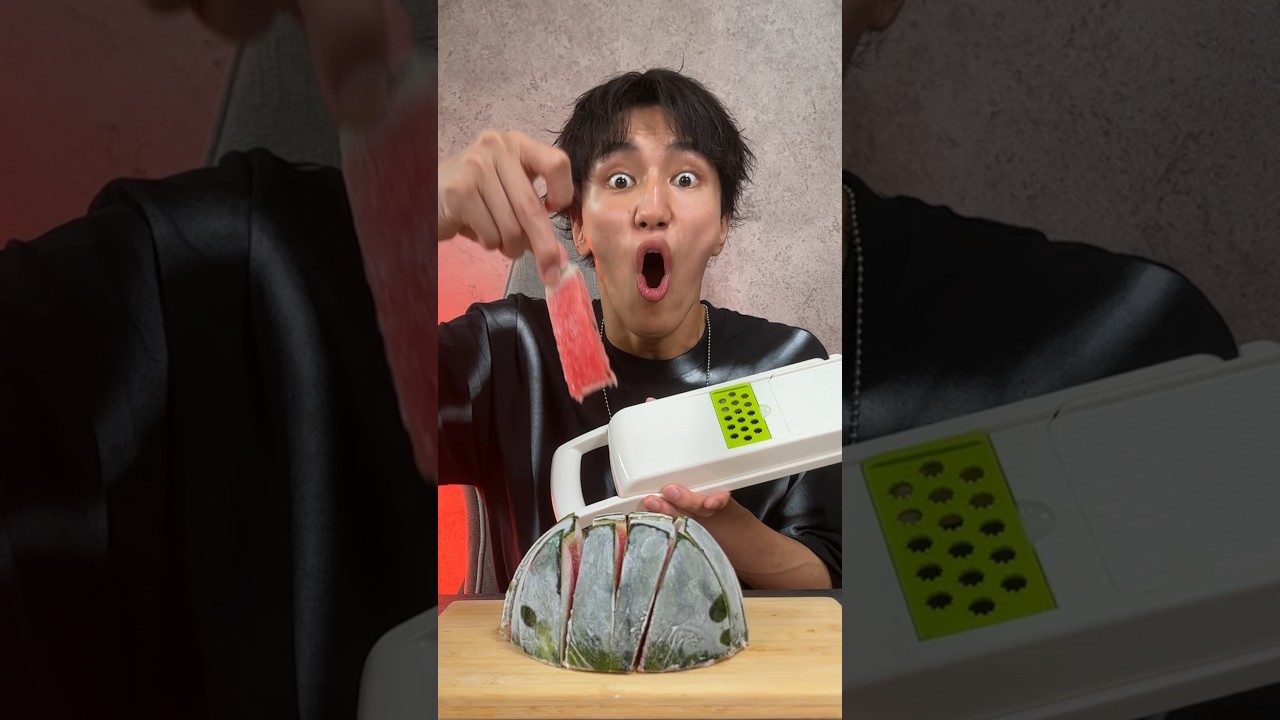 ISSEI yummy video 😋😋😋 try it!🍉 Watermelon shaved ice