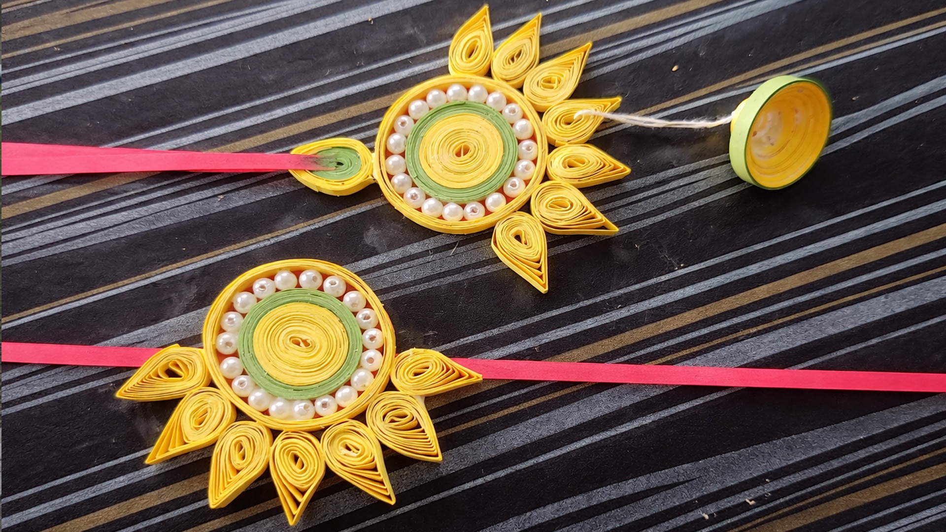 Simple DIY rakhi making tutorial using waste materials