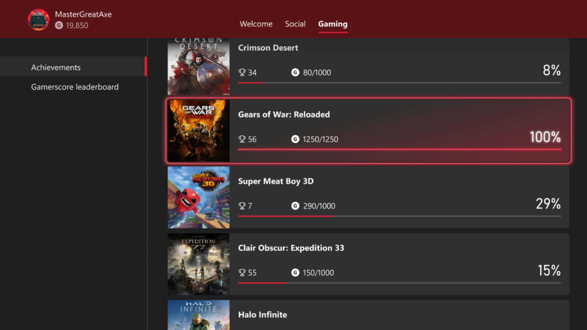 Xbox's achievements update lets players hide games and show off completions