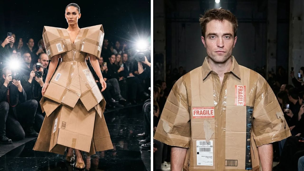 That viral shipping box dress isn't Balenciaga. It's AI, and it fooled ...