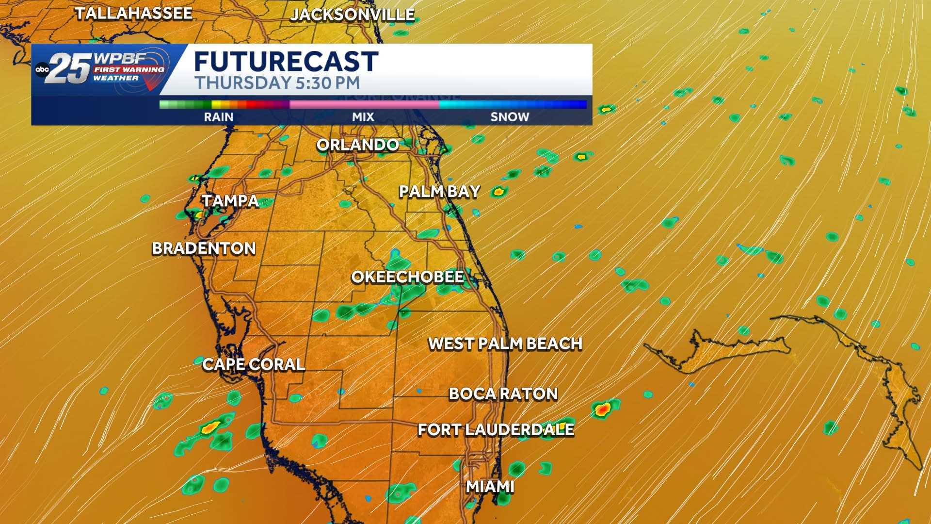 Rain chances continue across South Florida Thursday
