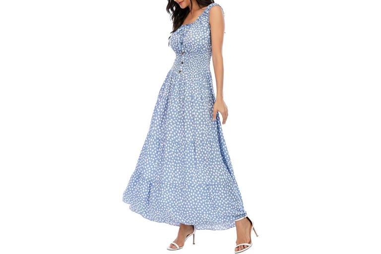 fitted lace wedding dress Amazon.com: Women's Dresses Deep Neck Criss Wrap Fit & Flare Maxi Dress  Dress for Women (Color : Baby Blue, Size : Medium) : Clothing, Shoes &  Jewelry main image 0