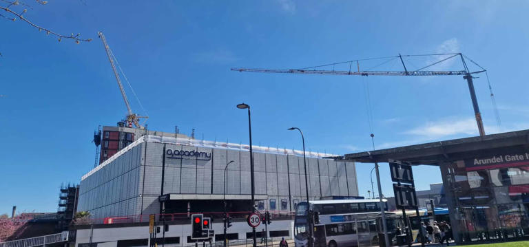 Work progressing at Sheffield O2 Academy as builders work to repair ...