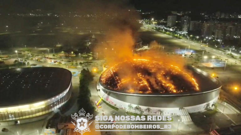 Massive fire breaks out at Rio de Janeiro’s Olympic Park