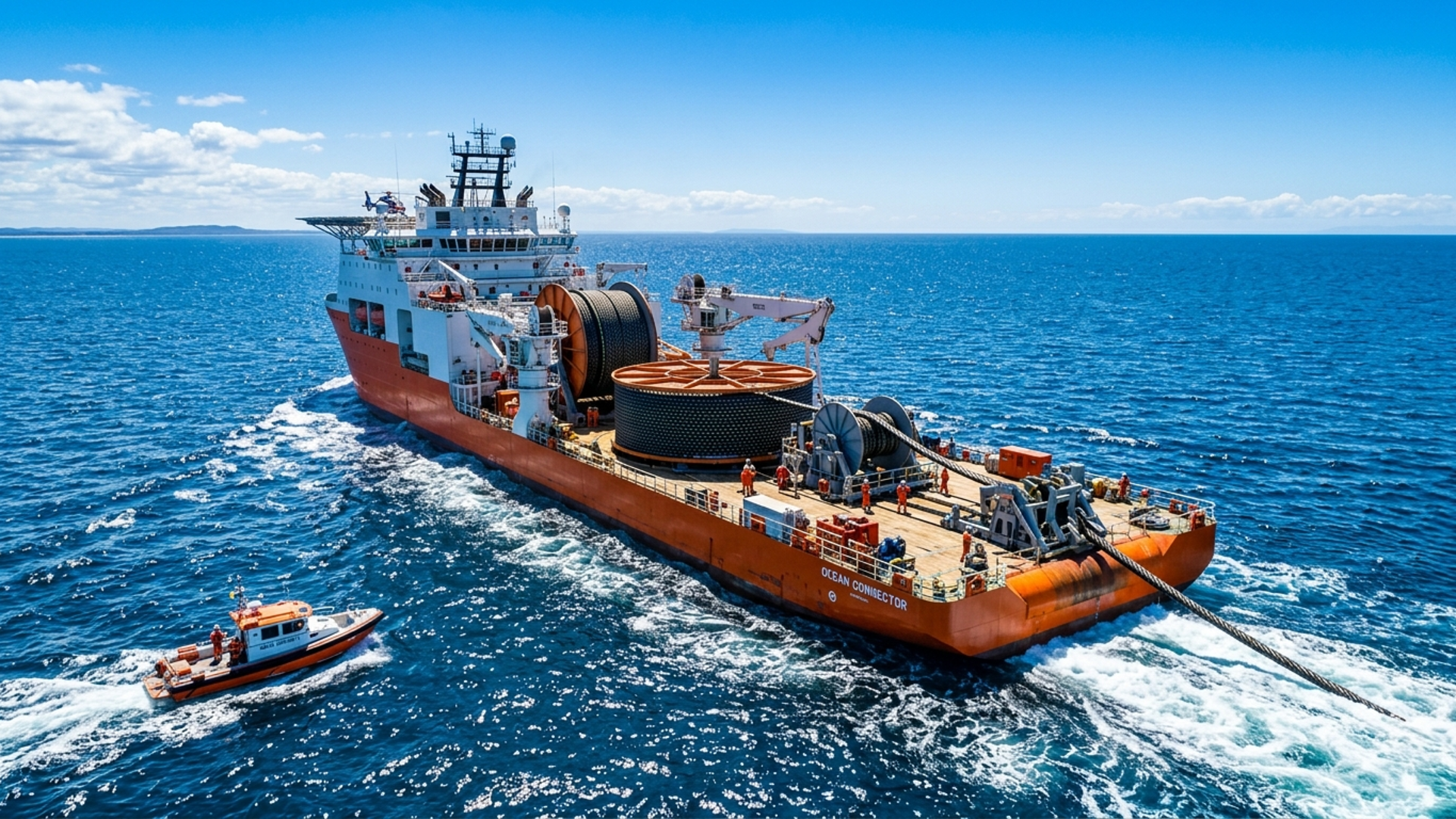 How ships lay fiber optic cables across the ocean floor, plows, ROVs ...