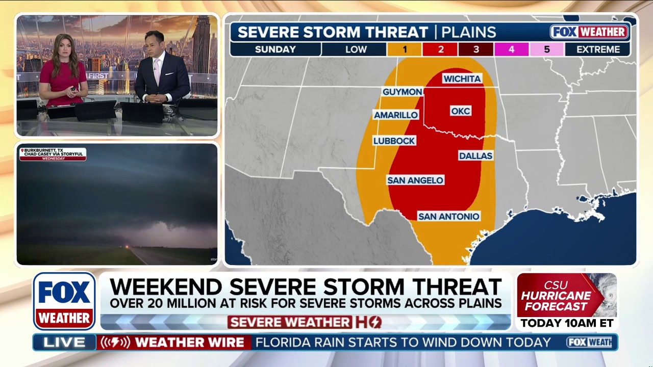 Severe storms threaten millions across Texas, Plains with multi-day ...