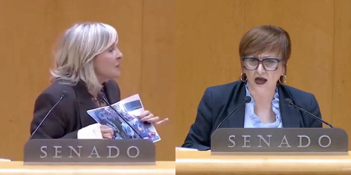 María Caballero (UPN) tritura a una senadora del PSOE por acusar a la  derecha de "sacar a pasear a una ETA muerta" | Watch