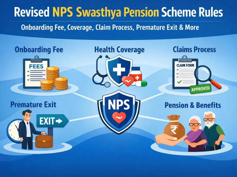 Revised NPS Swasthya Pension Scheme rules: Onboarding fee, coverage ...
