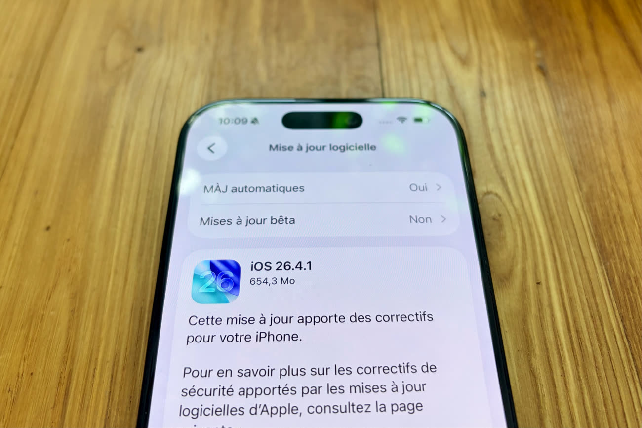iOS 26.4.1 corrige le bug iCloud et active la protection anti-vol en ...