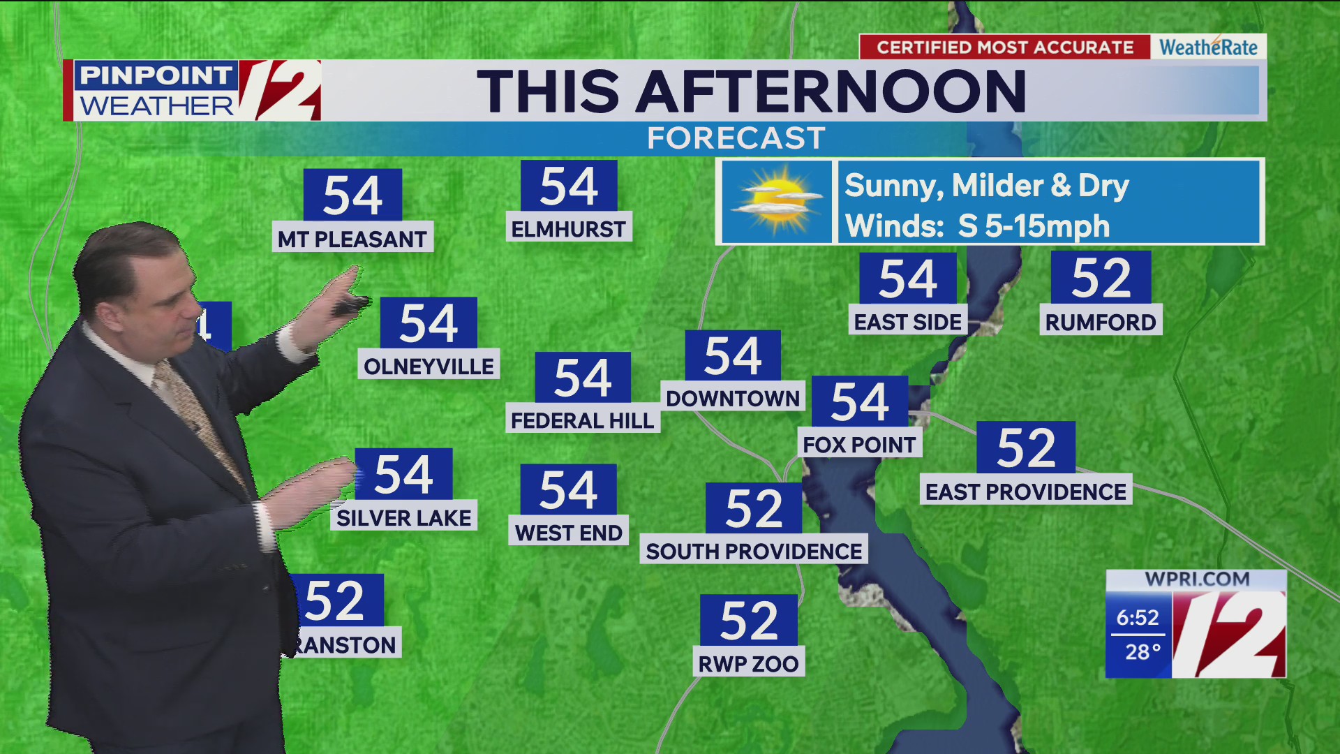 WPRI 12 Weather Forecast for 4/9/26: Bit Milder Today