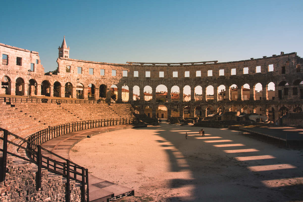 Interior Of Pula Arena, Croatia