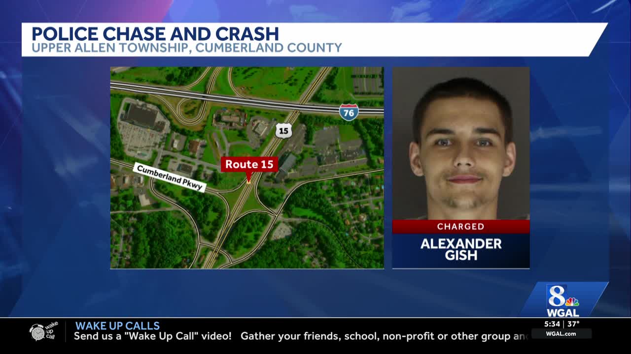 Cumberland County high-speed chase ends in rollover crash, one in custody