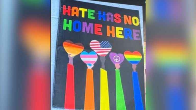 Ohio teacher challenges school district’s removal of LGBTQ+ classroom sign