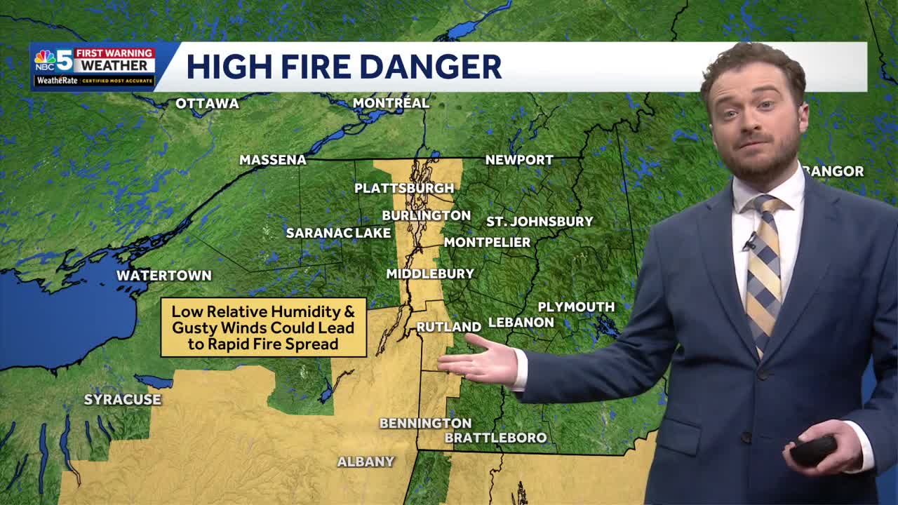 High fire danger in the Champlain Valley amid gusty winds and dry ...