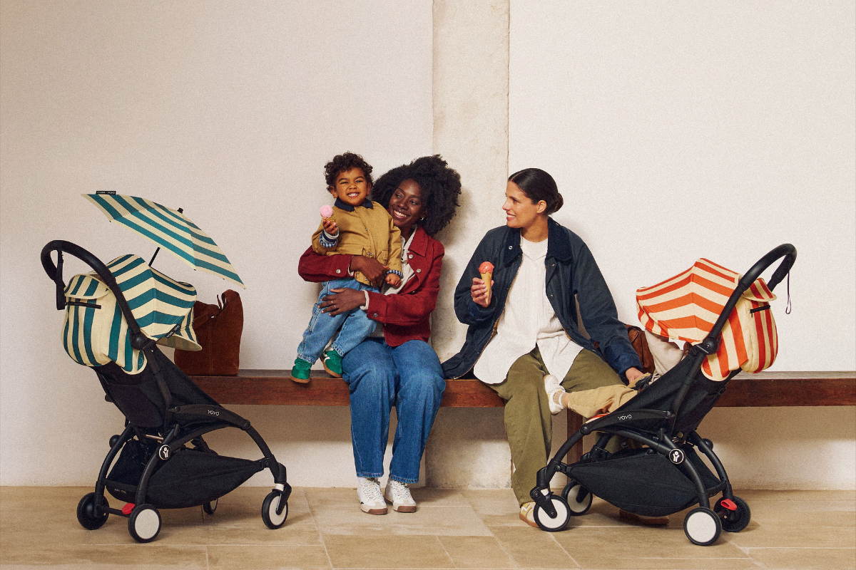 This celebrity-approved stroller has had a chic summer makeover – and ...