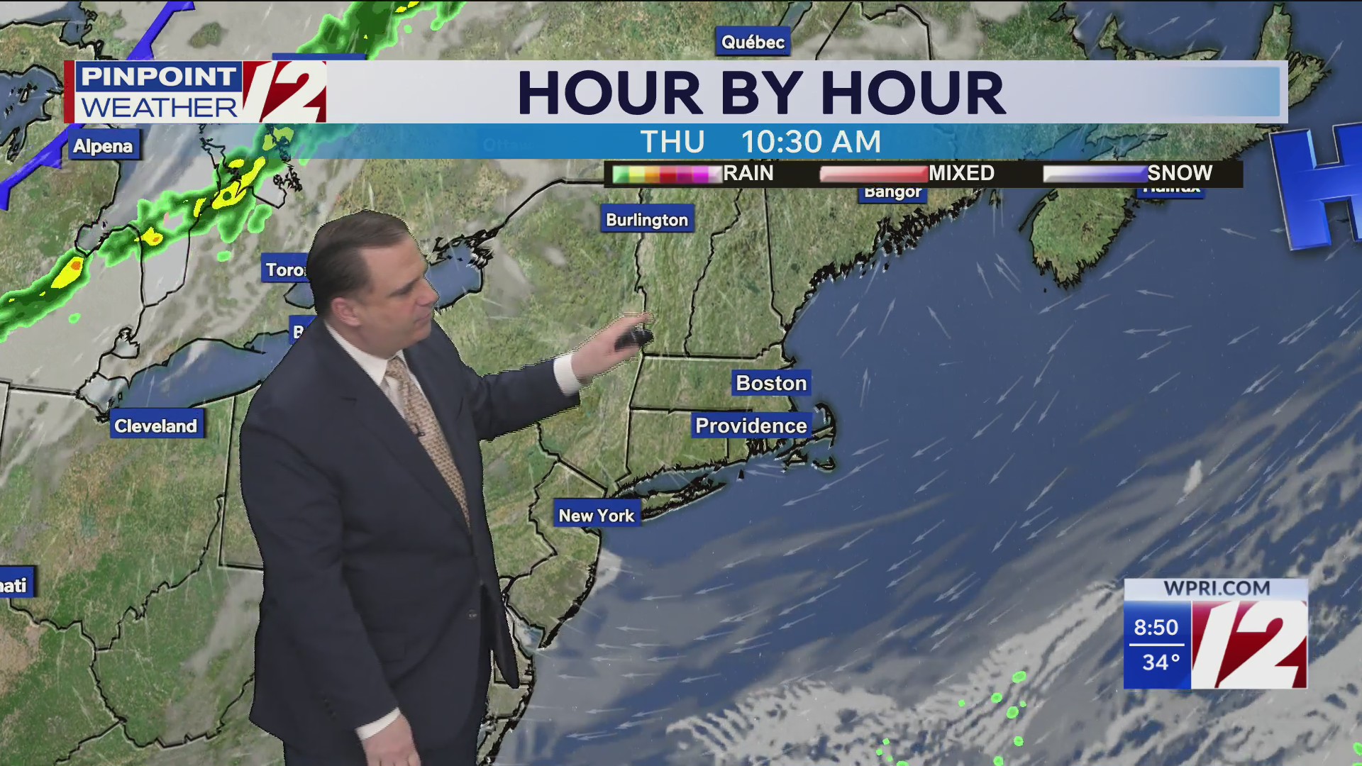 WPRI 12 weather forecast for 4/9/26: Sunny, dry today