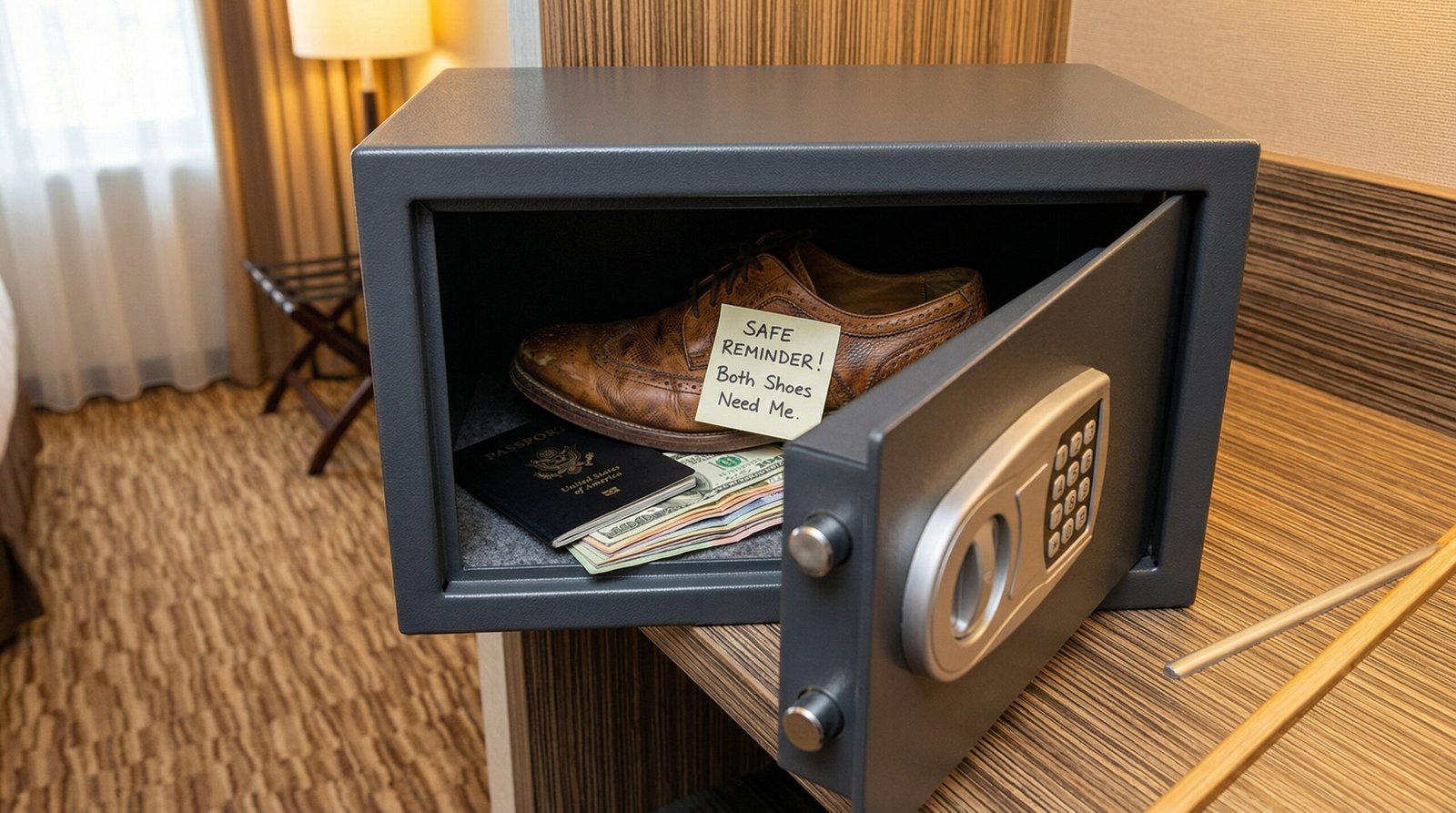 Why you should always put a shoe in your hotel safe: A travel hack ...