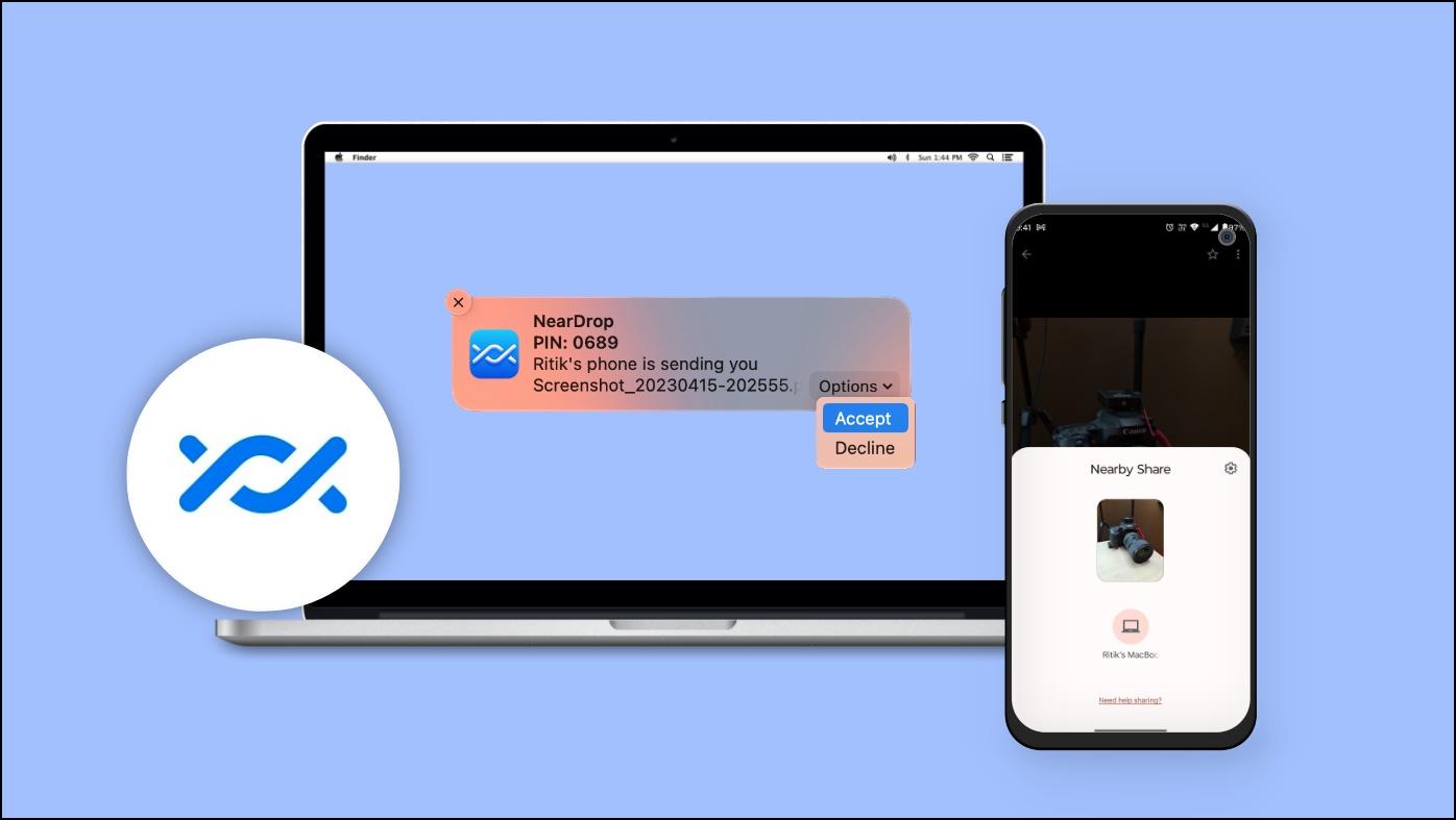 Transfiere archivos entre Android y Mac de forma rápida con NearDrop