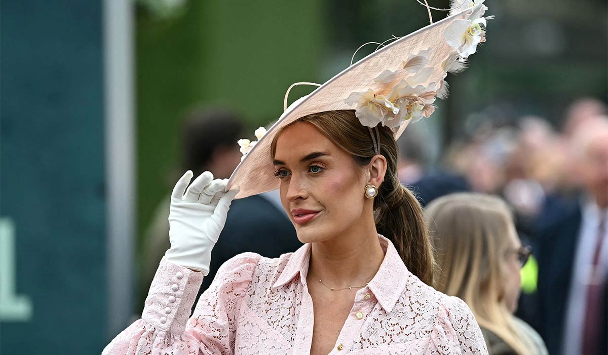 PICS: Polka dots and pink shine bright as Aintree Races gets off to a ...
