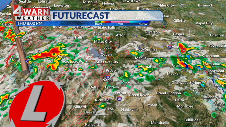 Above average temperatures for Thursday with a slight chance of an ...