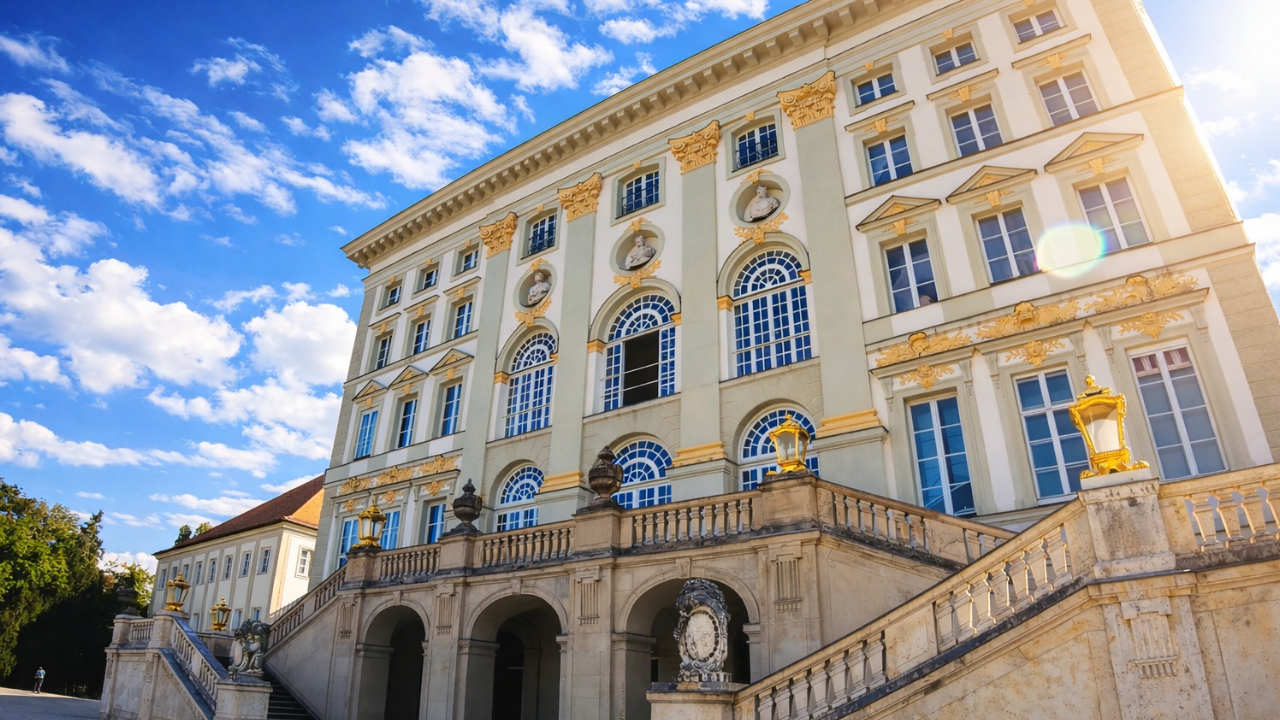 Munich Nymphenburg Palace walking tour royal gardens (4K)