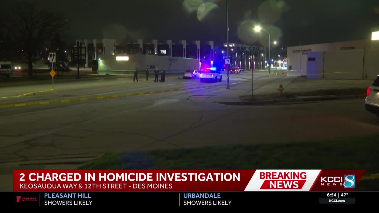 2 people charged in Des Moines homicide investigation