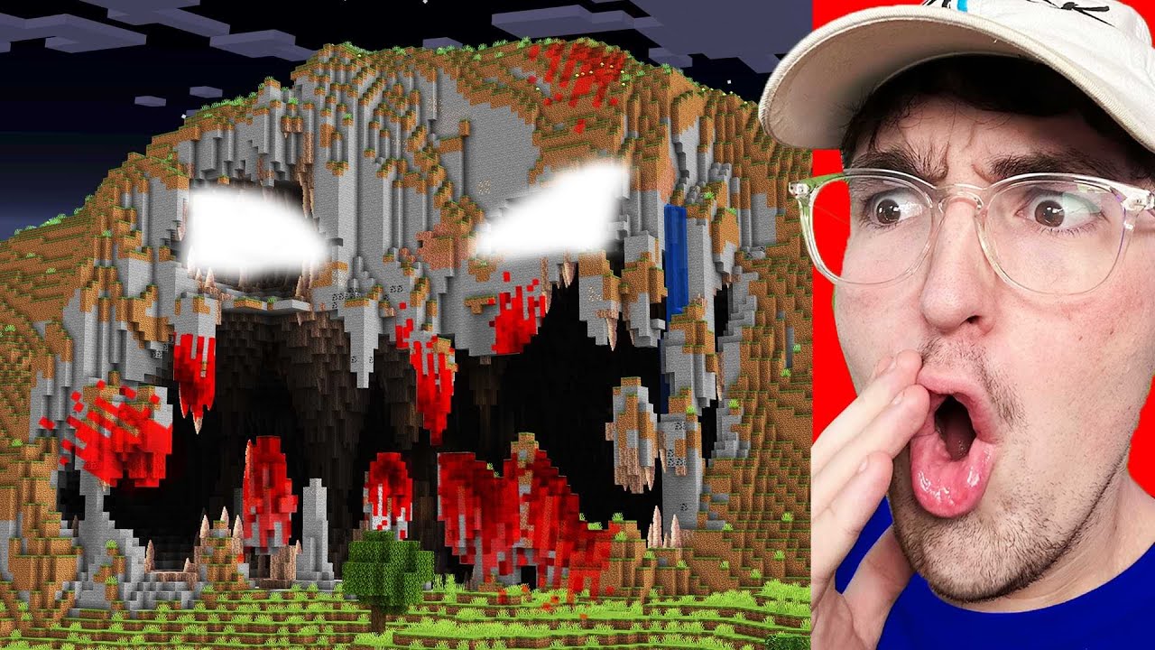 I scared my friend with blood cave in Minecraft