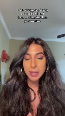 My 3 week scalp oil routine for shiny thicker hair