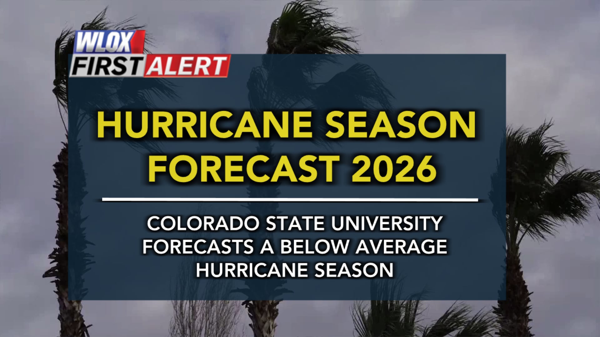 Colorado State University releases 2026 hurricane season forecast