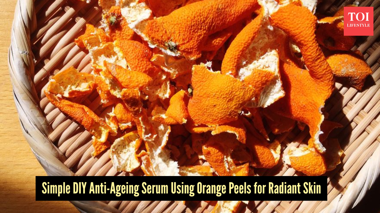 How to make a DIY anti-ageing serum using orange peels at home