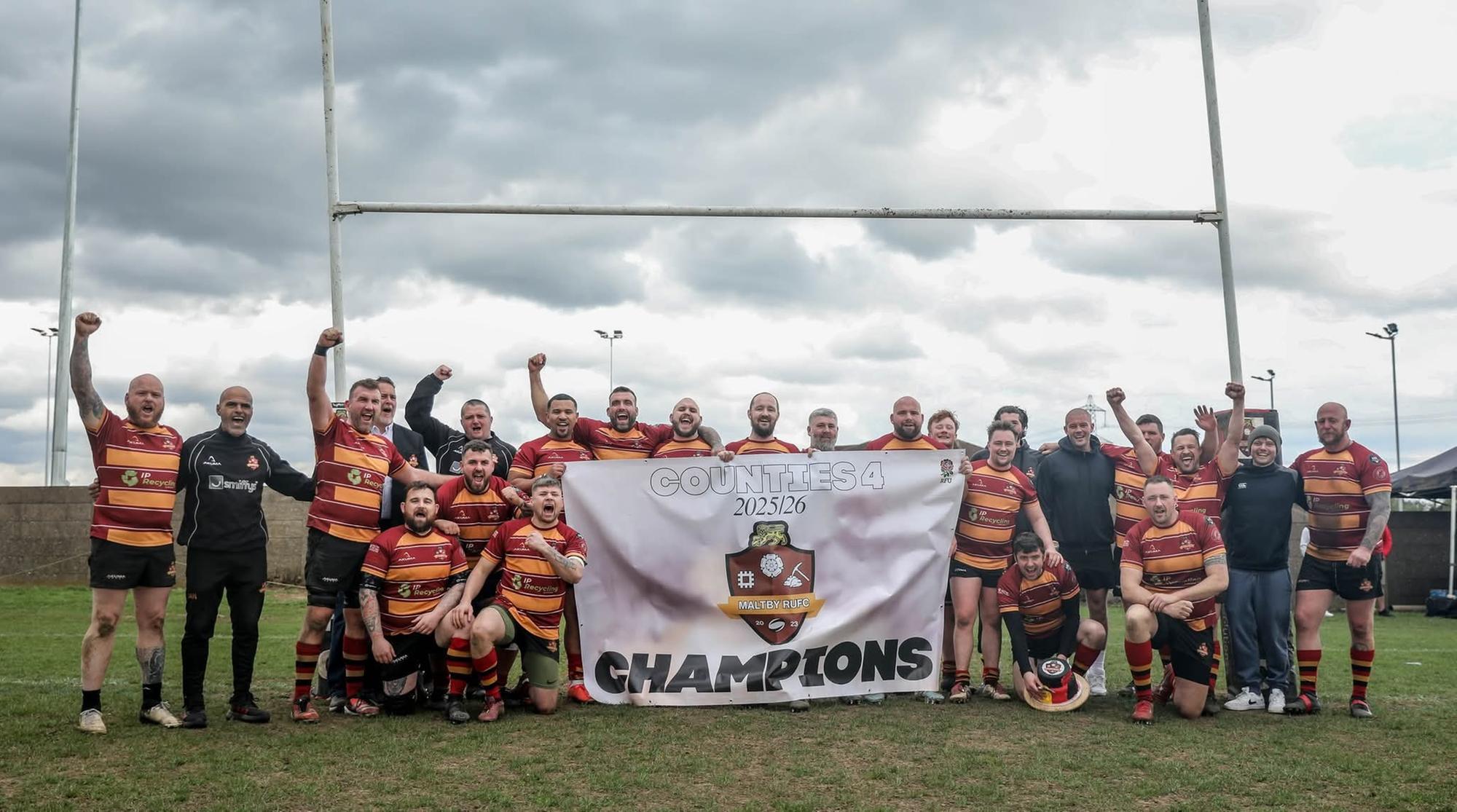 102 reasons to smile for league champs Maltby RUFC