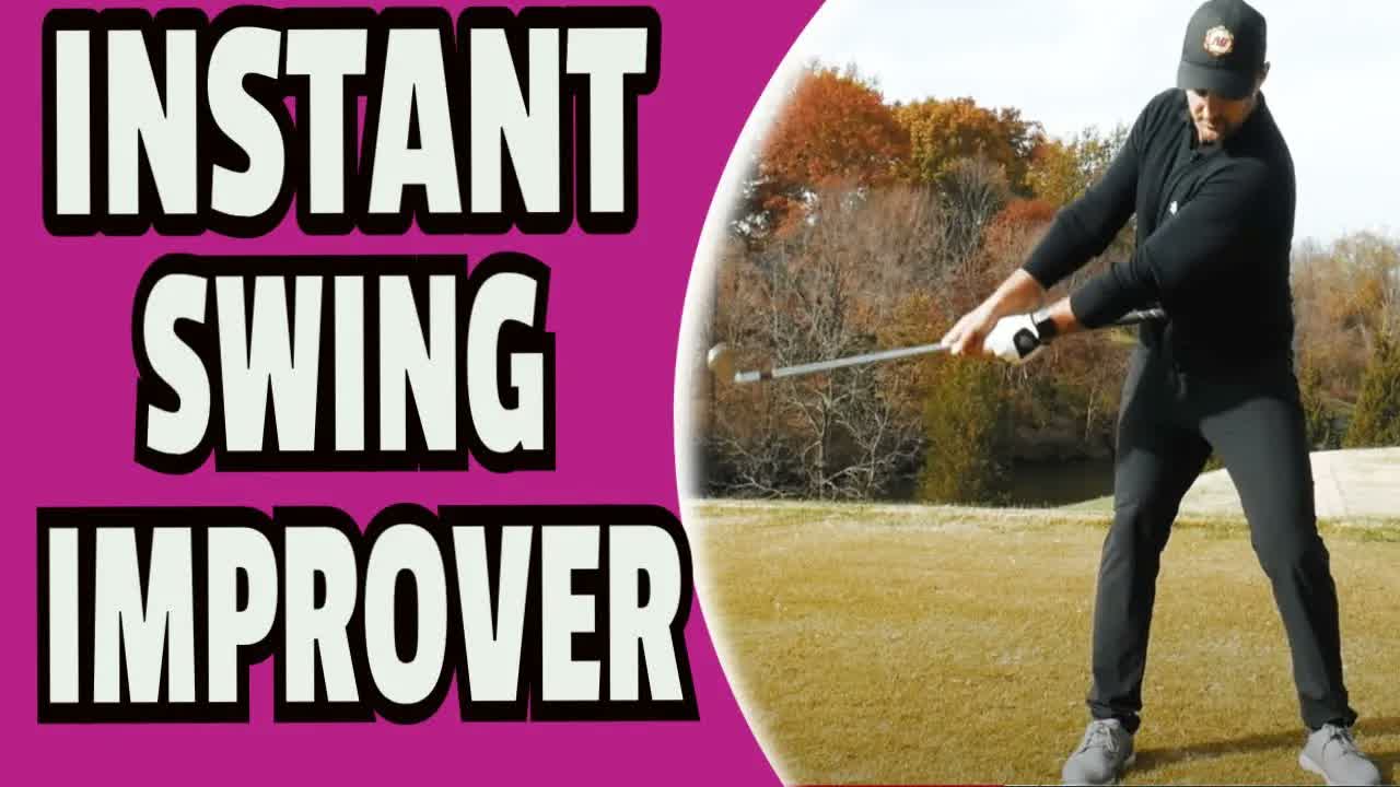 Try this simple golf swing drill for consistent body move