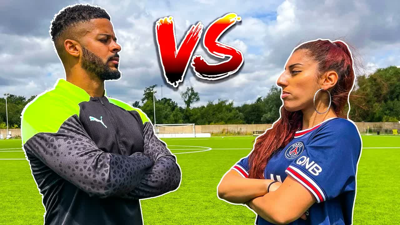 Taking on the 'female Messi' in skill challenges