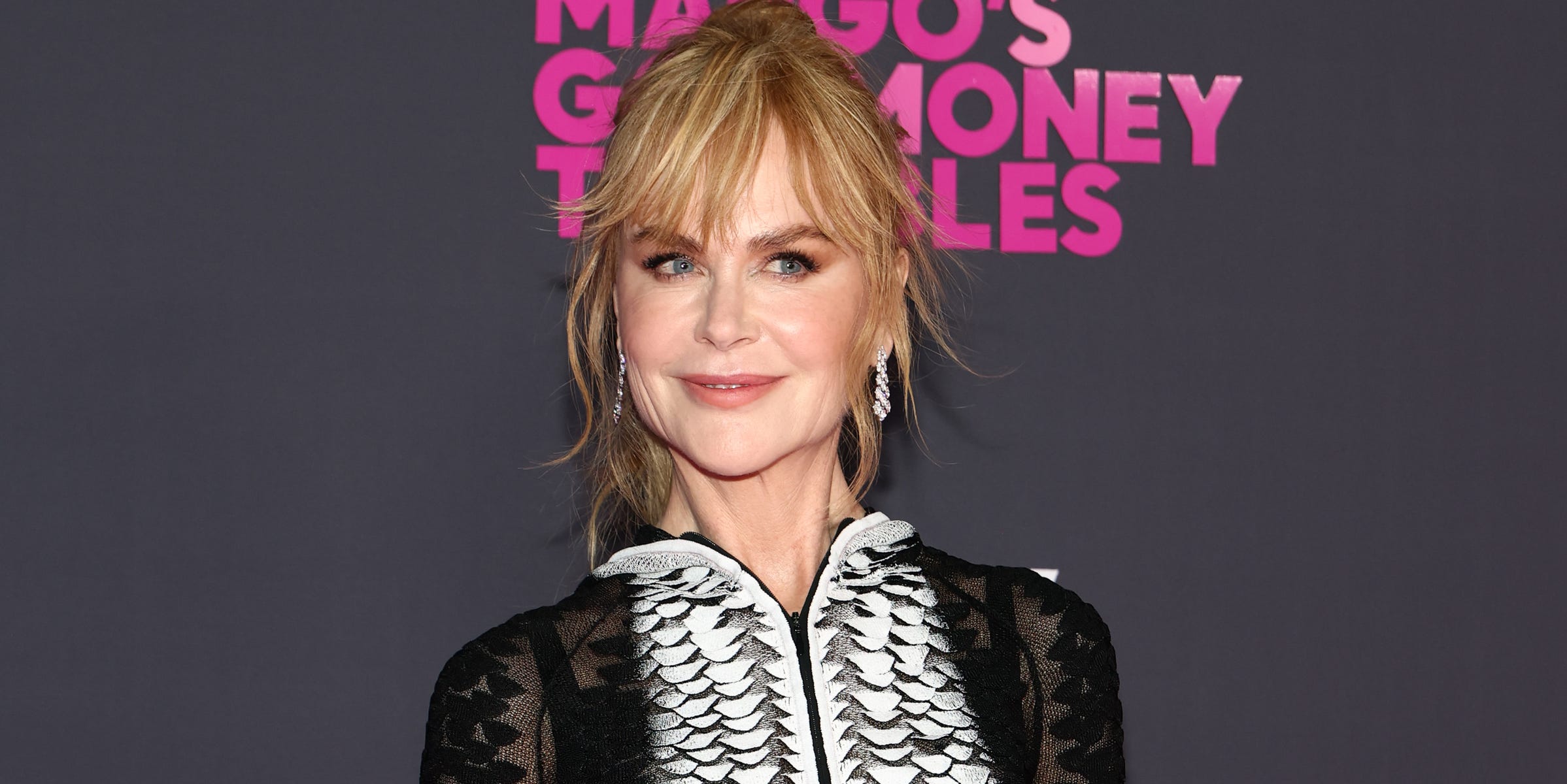 Nicole Kidman’s tuxedo-like naked look has fun with texture