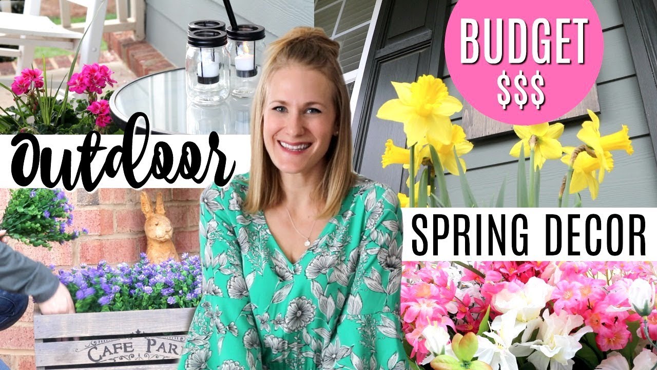 Affordable spring decorating ideas | DIY planters & porch decor hacks