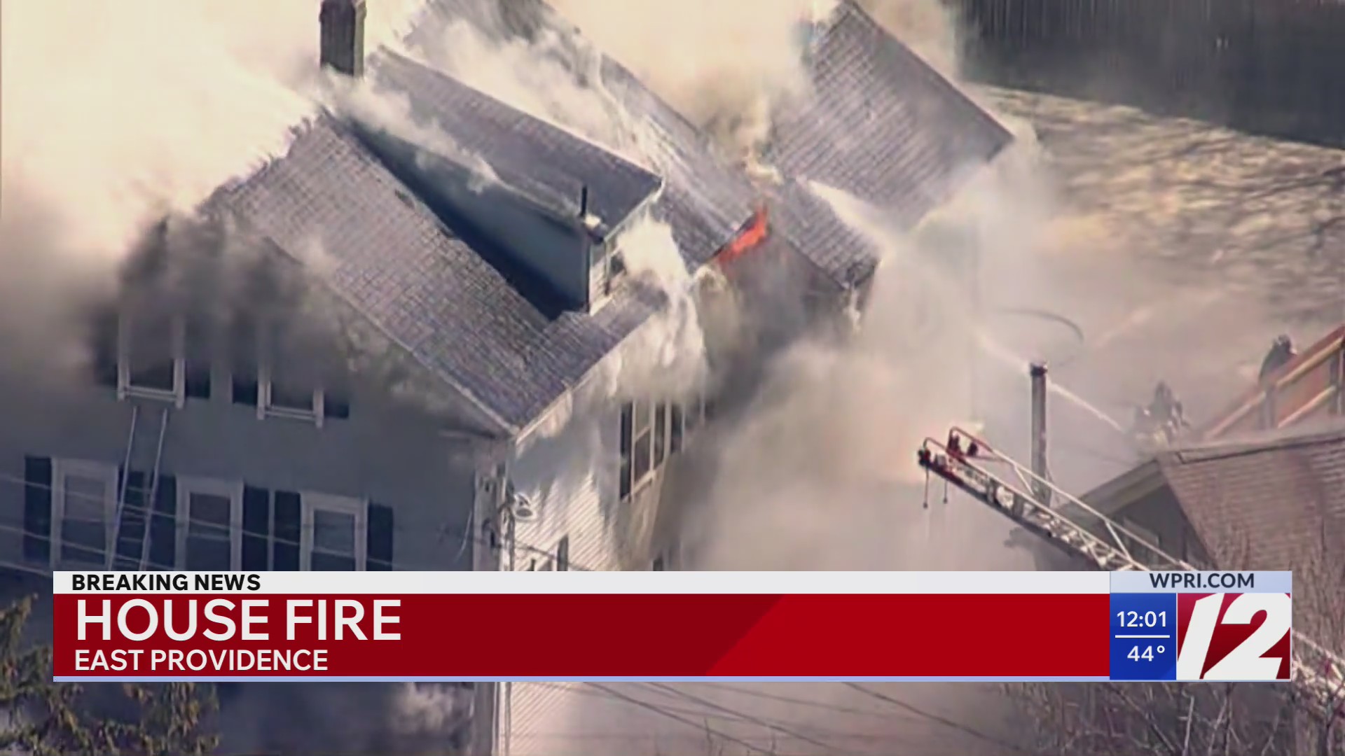 Crews battle triple decker fire in East Providence
